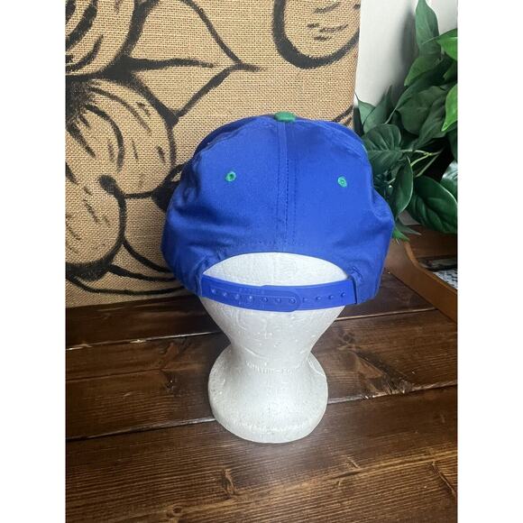 Vtg 1990s Sports Specialties Seattle Seahawks Blue NFL Blockhead Snapback Rare - Picture 3 of 6